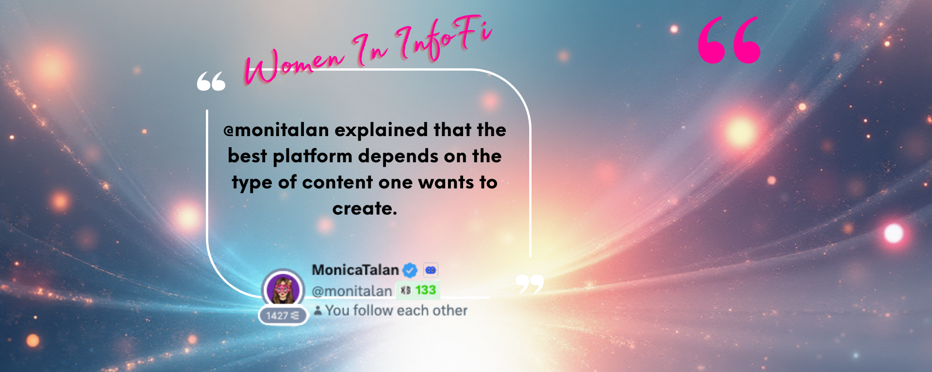 Women in InfoFi - Episode 2 Monica Talan @montilan